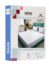 KLOTTHE White Floral 400 TC Cadar dengan 2 Sarung Bantal