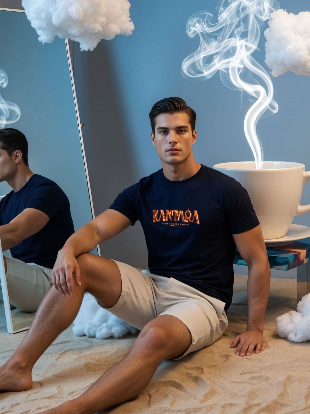 ADRO Men Typography Printed T-shirt