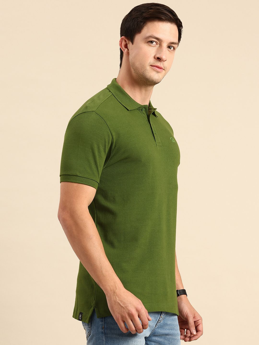 Being Human Pure Cotton Polo Collar Casual T-shirt