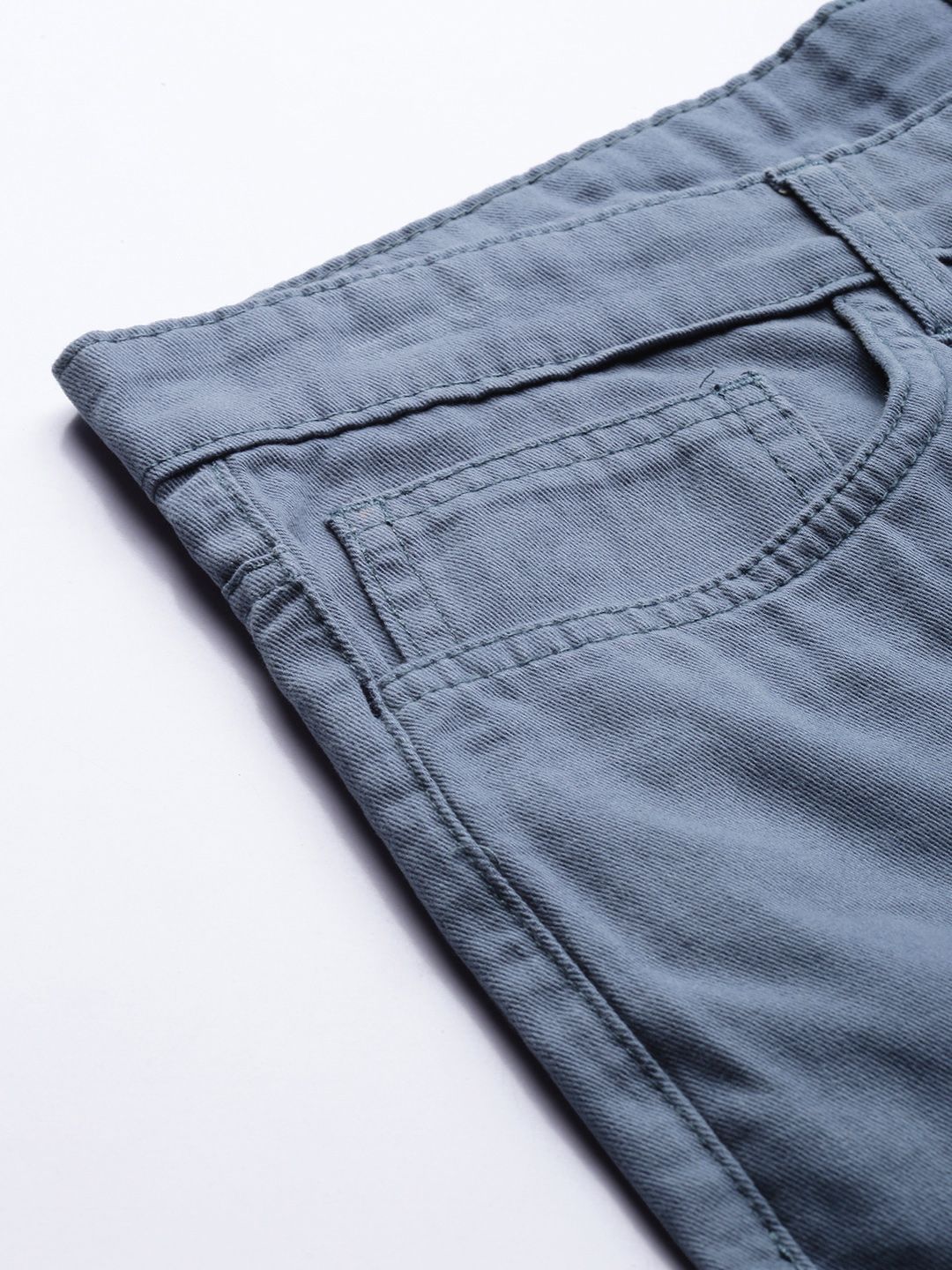 The Indian Garage Co Men Blue Slim Fit Chino Shorts