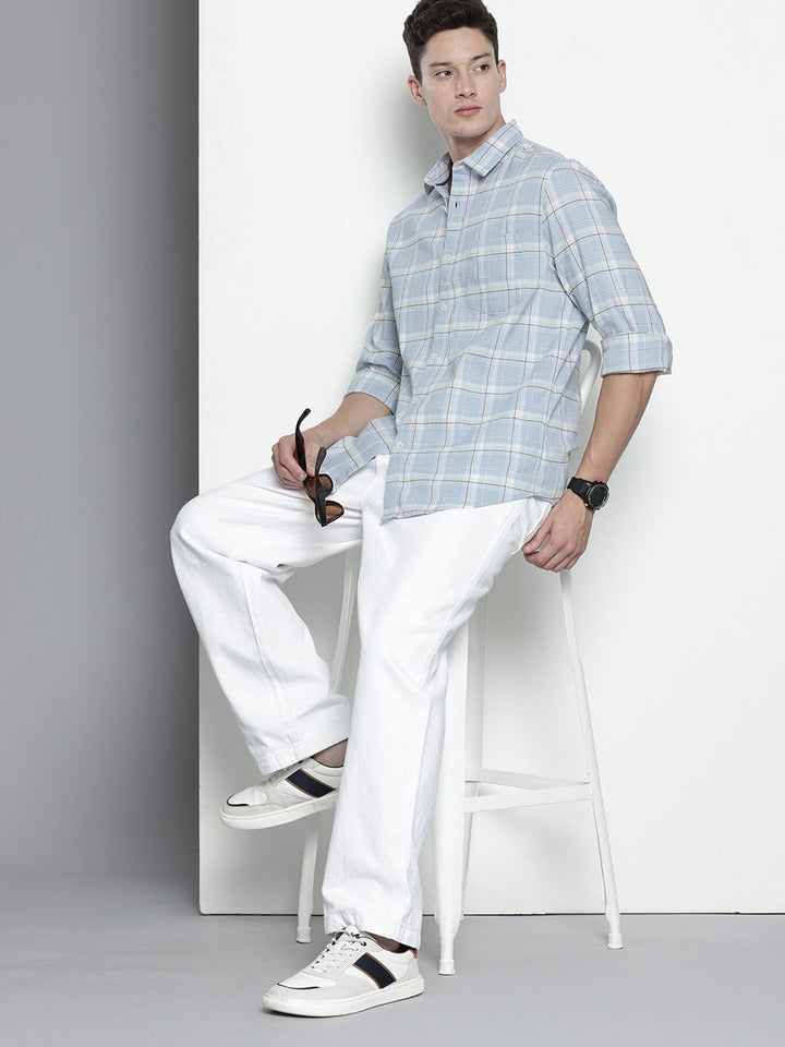 The Indian Garage Co Slim Fit Checked Casual Shirt