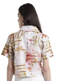 RAREISM Horizotal Stripes Cotton Shirt Style Top