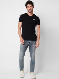 SPYKAR Men Tapered Fit Heavy Fade Clean Look Stretchable Jeans
