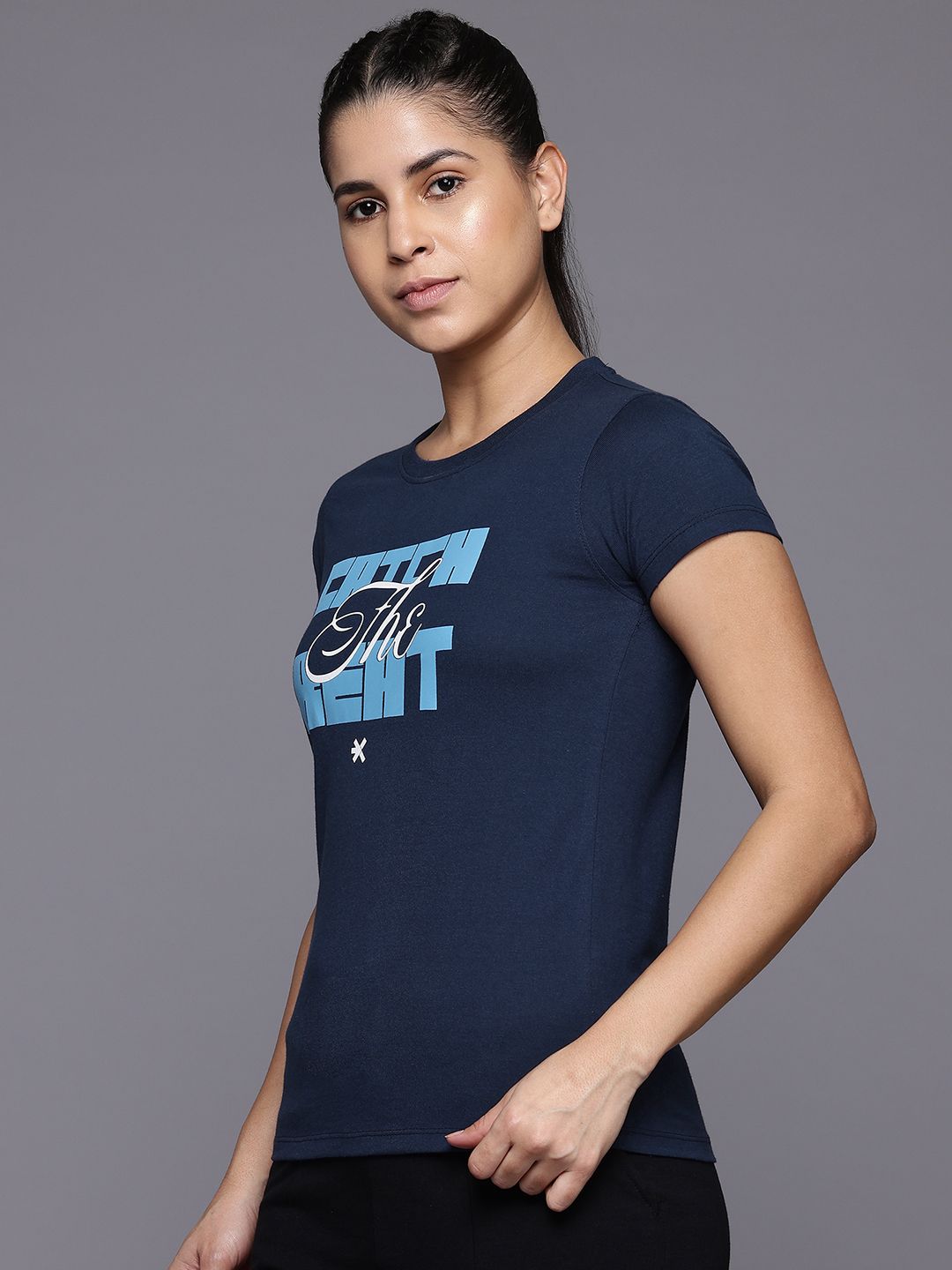 HRX by Hrithik Roshan Women Typography Printed Lifestyle T-shirt