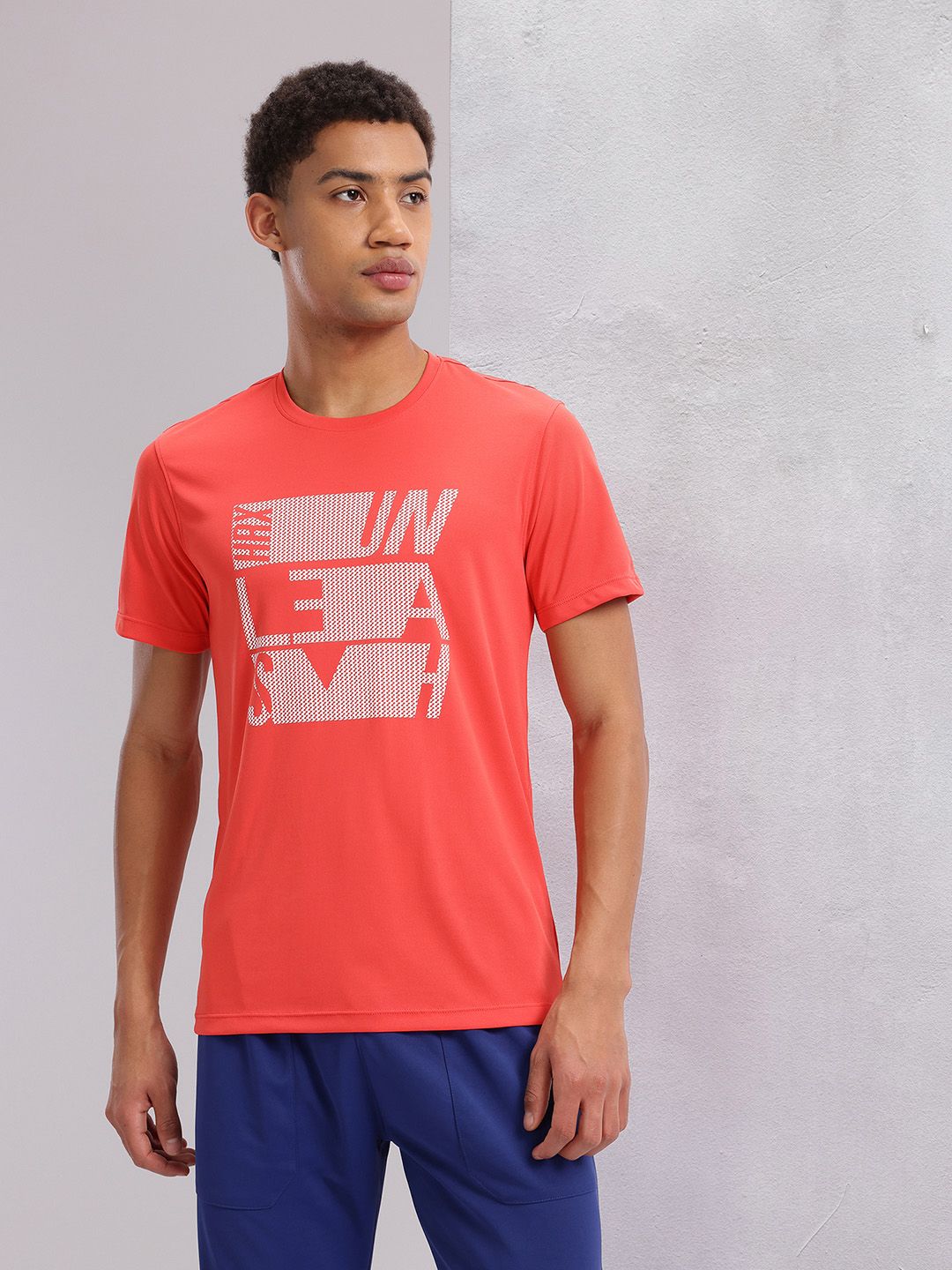 HRX by Hrithik Roshan Men Typography Printed Rapid-Dry Training T-shirt