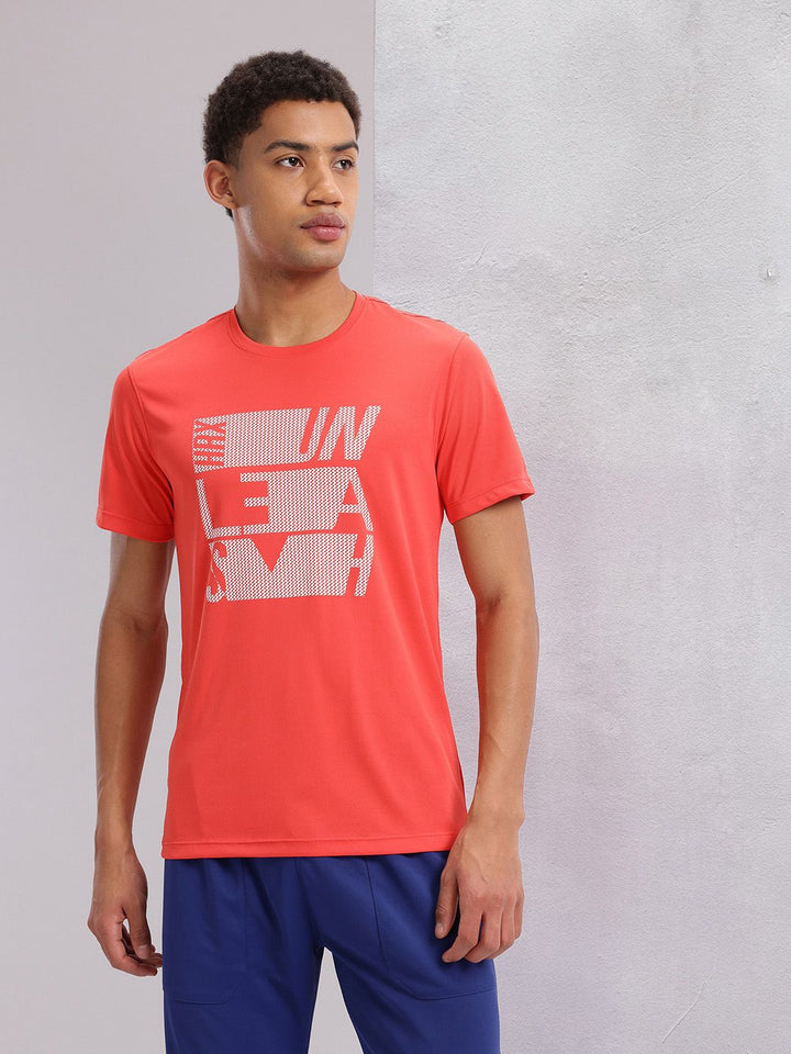 HRX by Hrithik Roshan Men Typography Printed Rapid-Dry Training T-shirt
