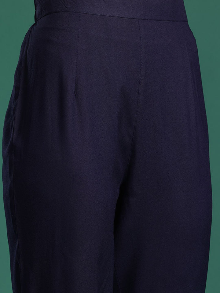Indo Era Floral Embroidered Sequinned Kurta with Trousers