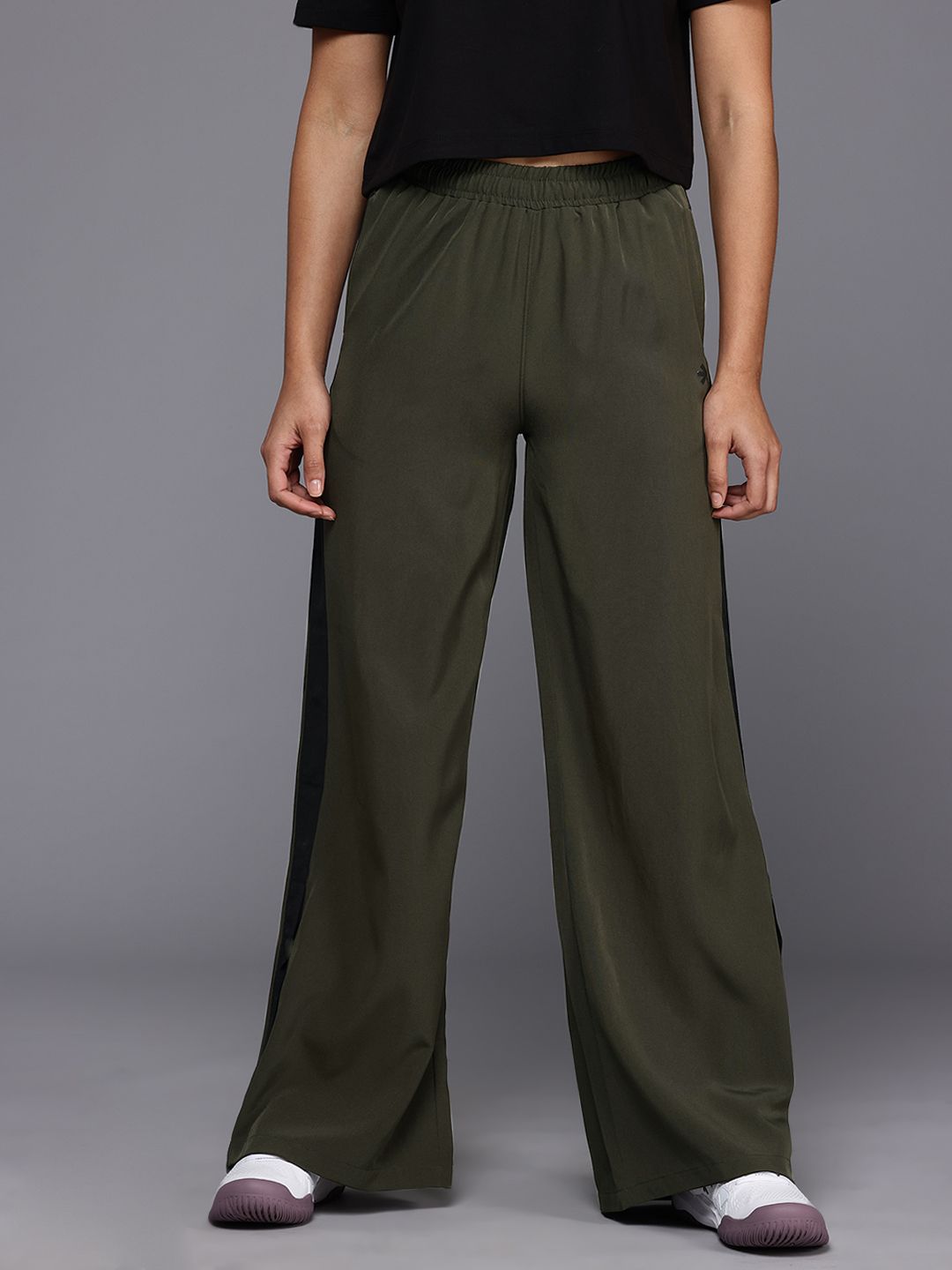 HRX by Hrithik Roshan Women Lifestyle Wide Leg Track Pants