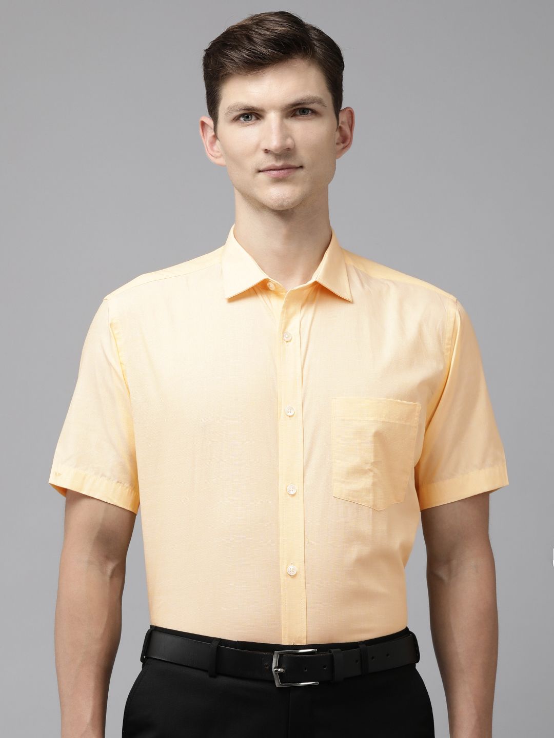 Park Avenue Men Solid Pure Cotton Formal Shirt