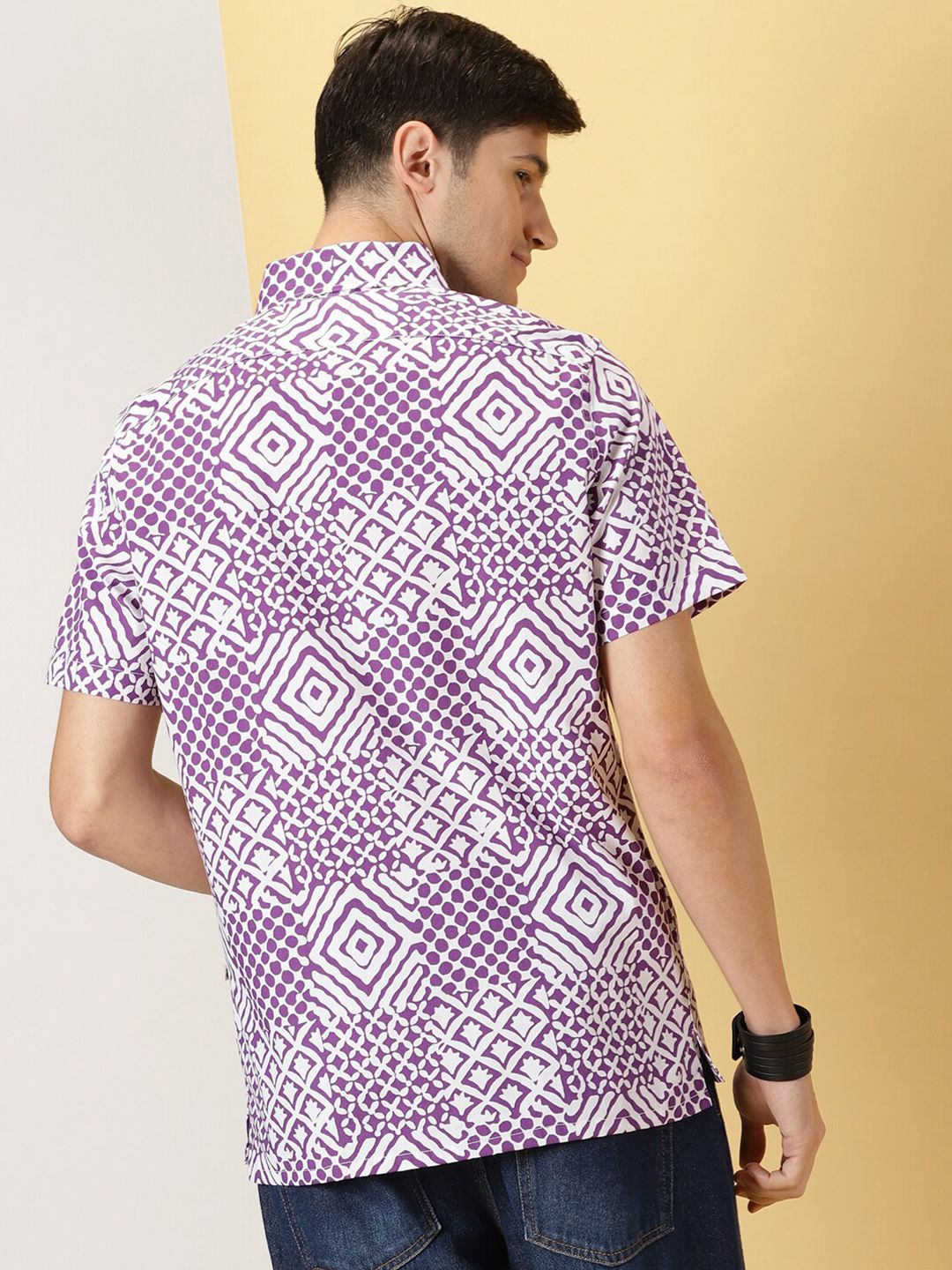 Thomas Scott Smart Opaque Printed Cotton Casual Shirt