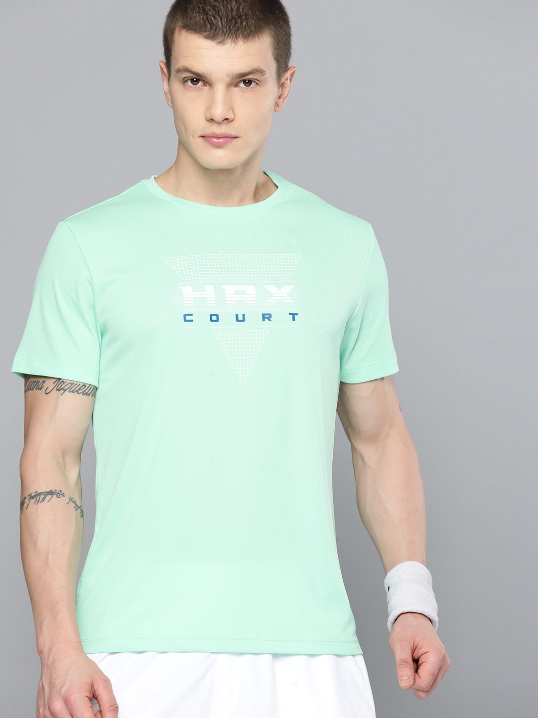 HRX by Hrithik Roshan Men Brand Logo Printed Rapid-Dry Running T-shirt