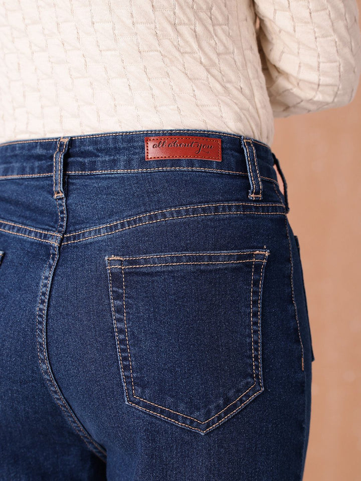 all about you Women Straight Fit High-Rise Stretchable Jeans