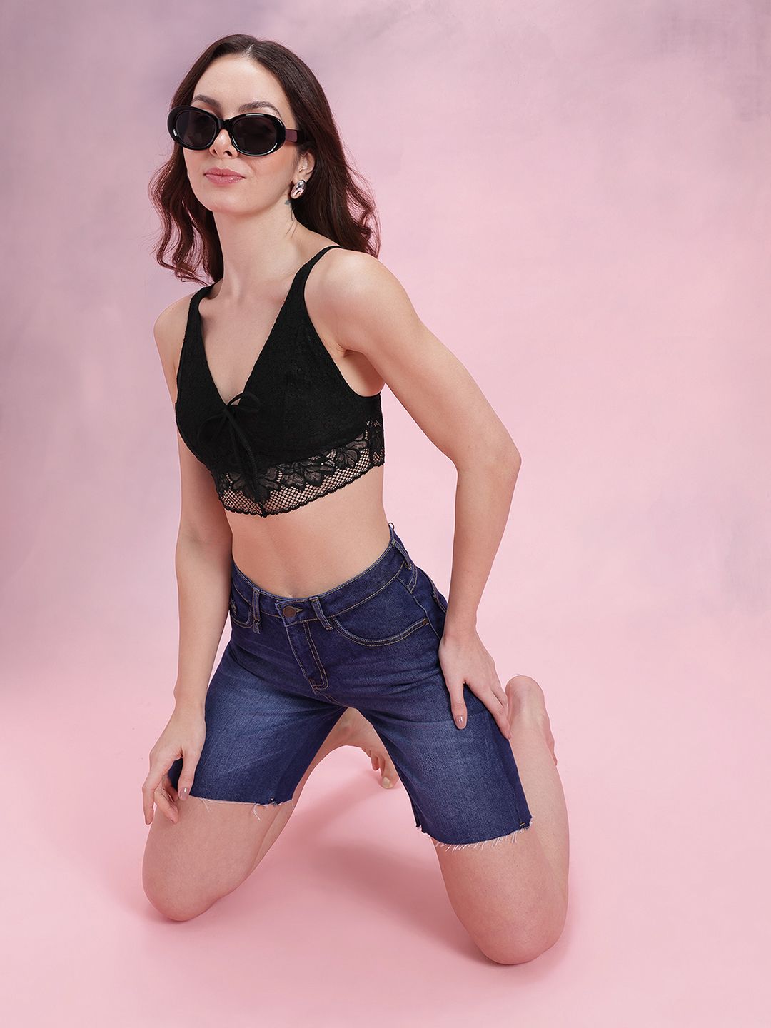 DressBerry Floral Lace Full Coverage-Bralette
