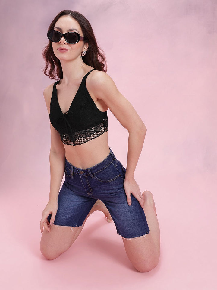 DressBerry Floral Lace Full Coverage-Bralette