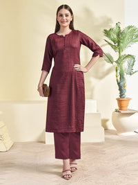 KALINI Striped Straight Kurta with Trouser