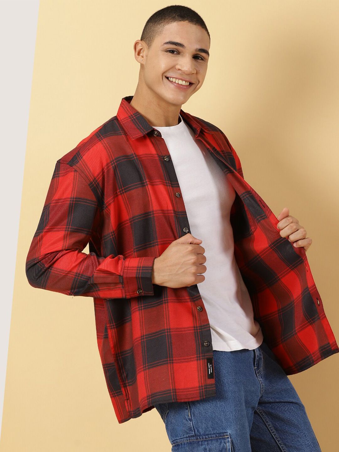 Thomas Scott Classic Opaque Checked Cotton Casual Shirt