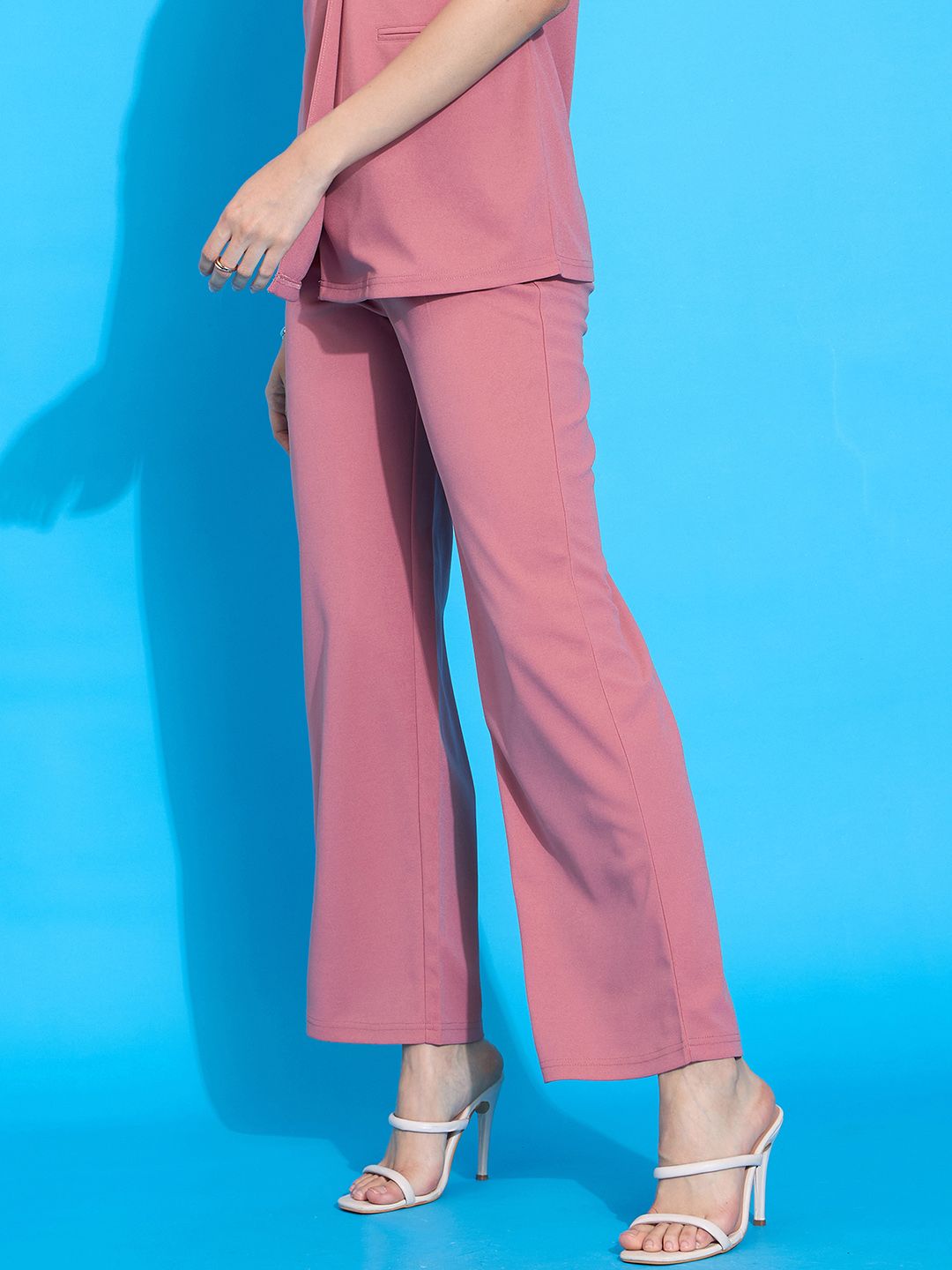 SASSAFRAS worklyf Women Mid Rise Straight Fit Regular Trouser