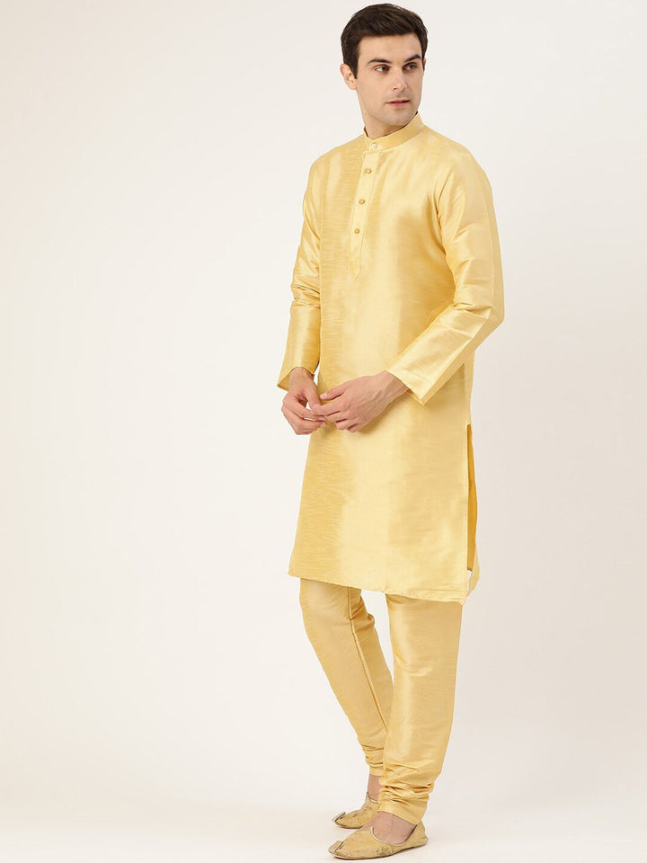 SOJANYA Mandarin Collar Regular Kurta With Pyjamas & Nehru Jacket
