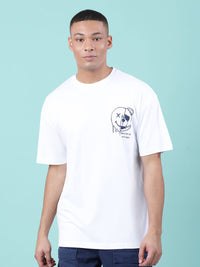 Bene Kleed Men Pure Cotton Graphic Oversized T-Shirt