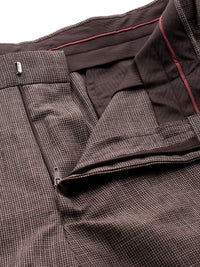Park Avenue Men Self-Checked Formal Trousers