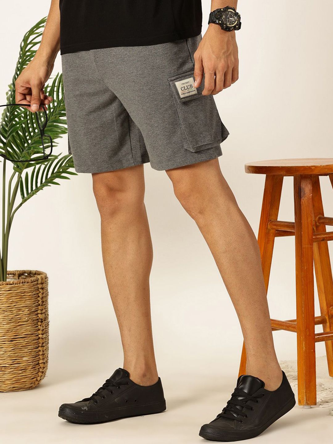 Thomas Scott Men Mid-Rise Casual Shorts
