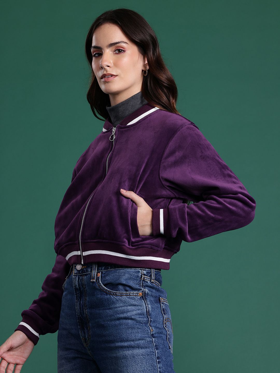 DressBerry Ribbed Tailored Jacket