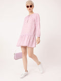 DressBerry Garden Glam Floral Printed A-Line Mini Dress