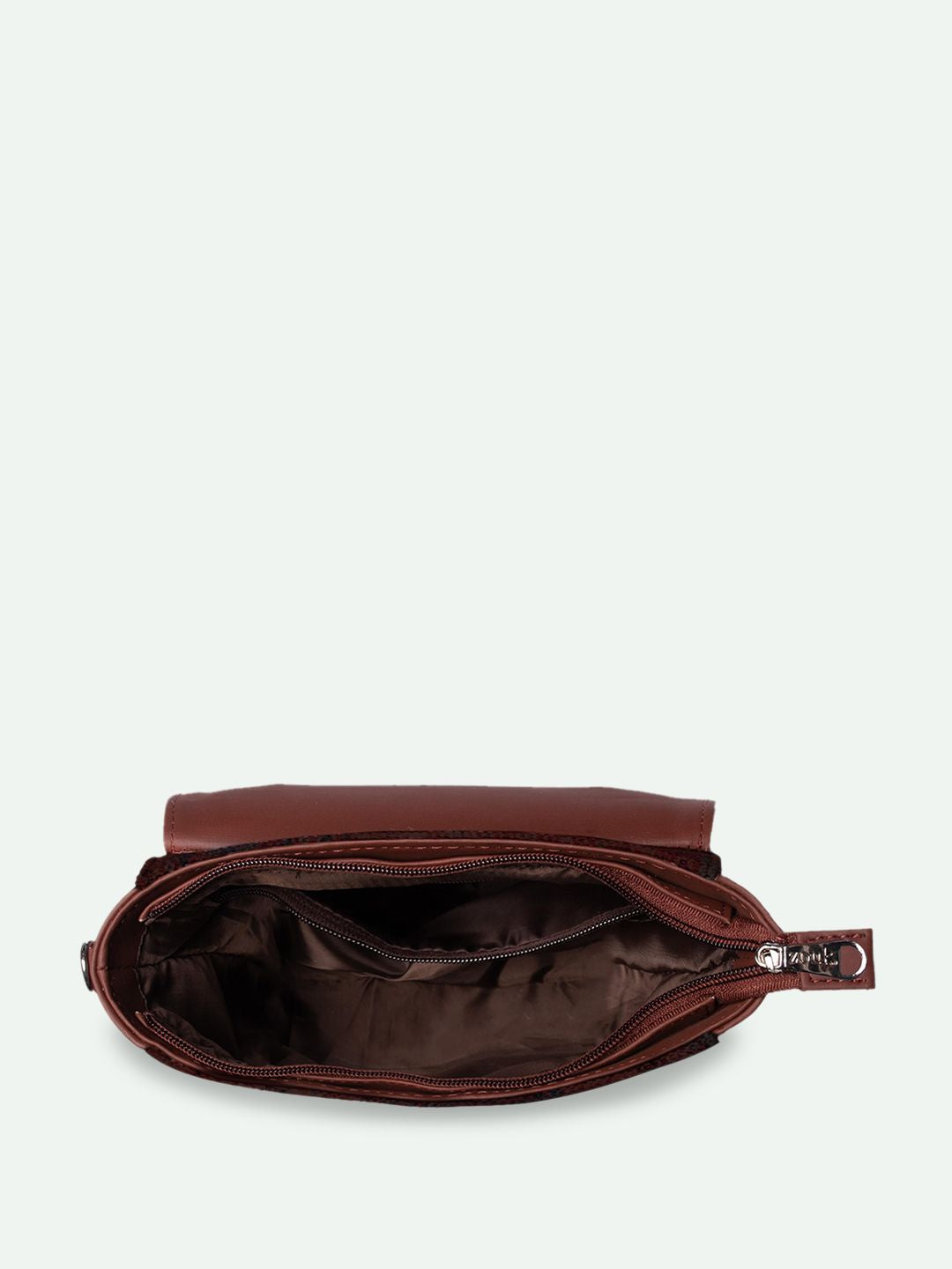ZOUK Kolkata Nouveau Ethnic Motifs Printed Structured Handheld Bag