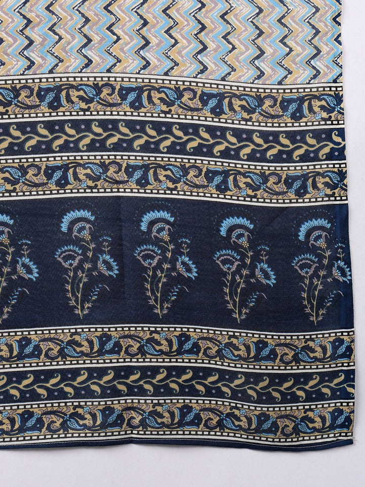 KALINI Floral Printed Gotta Patti Kurta With Trousers & Dupatta