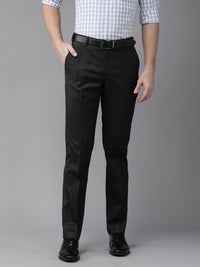 Park Avenue Men Charcoal Smart Trousers