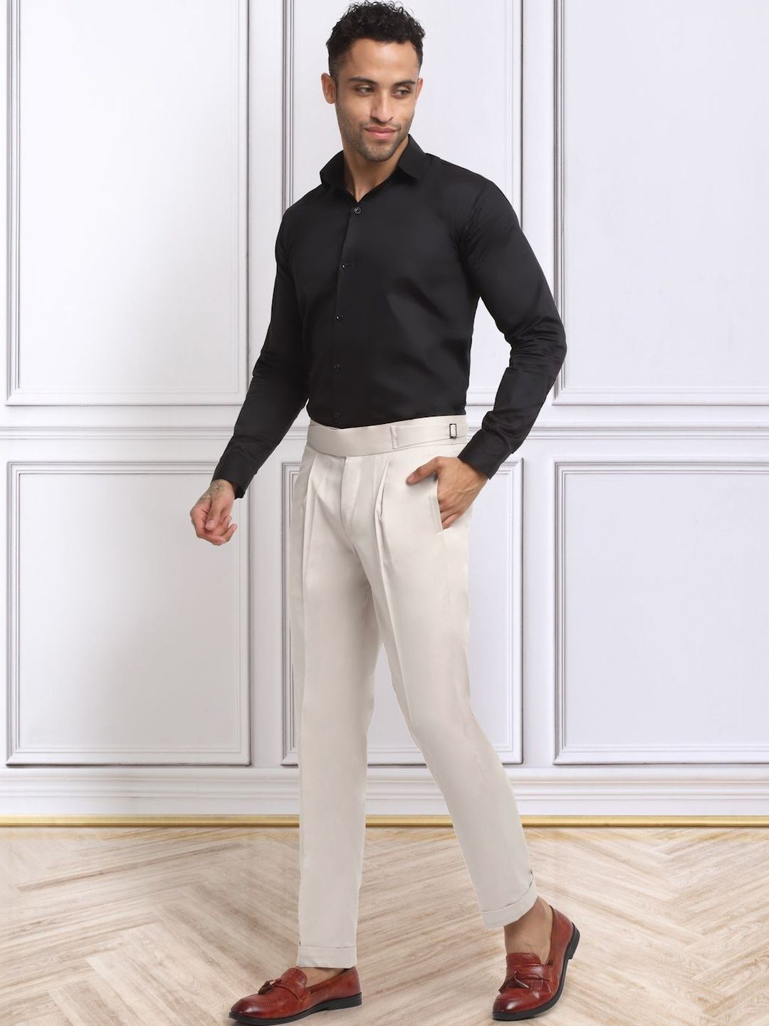 Moda Rapido Men Slim Fit Easy Wash Trousers