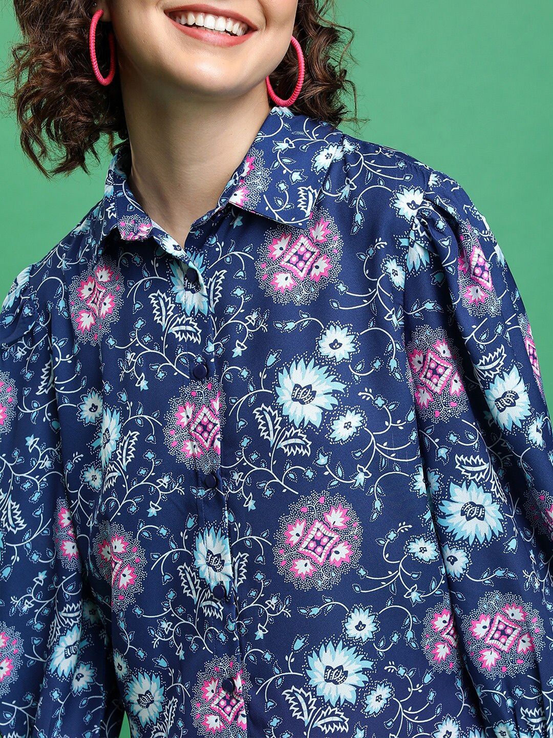 Tokyo Talkies Floral Printed Casual Shirt