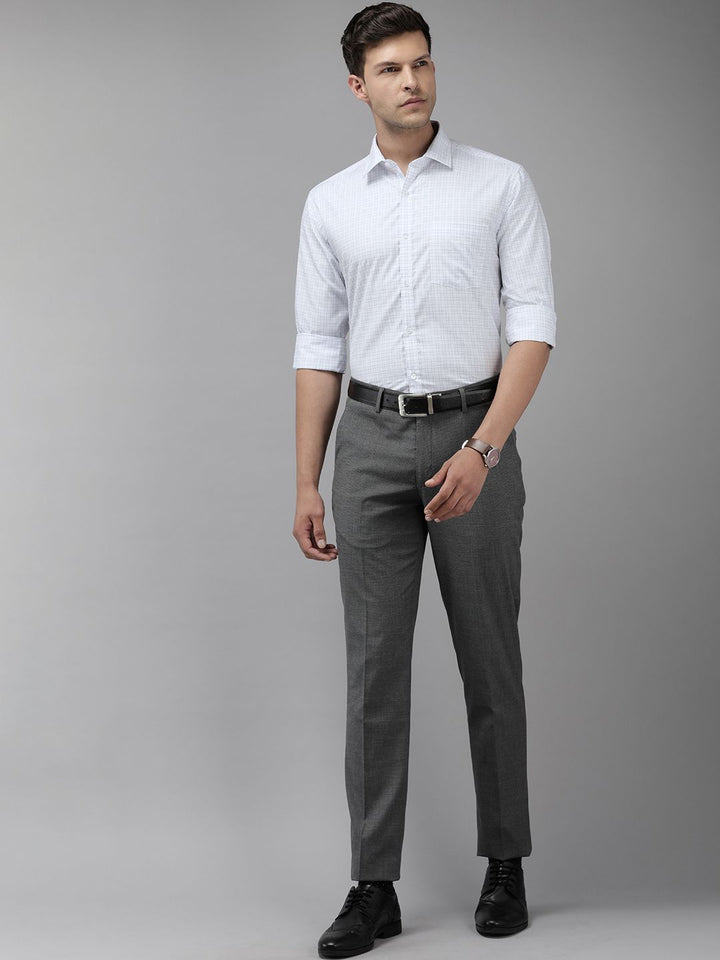 Park Avenue Slim Fit Checked Formal Shirt