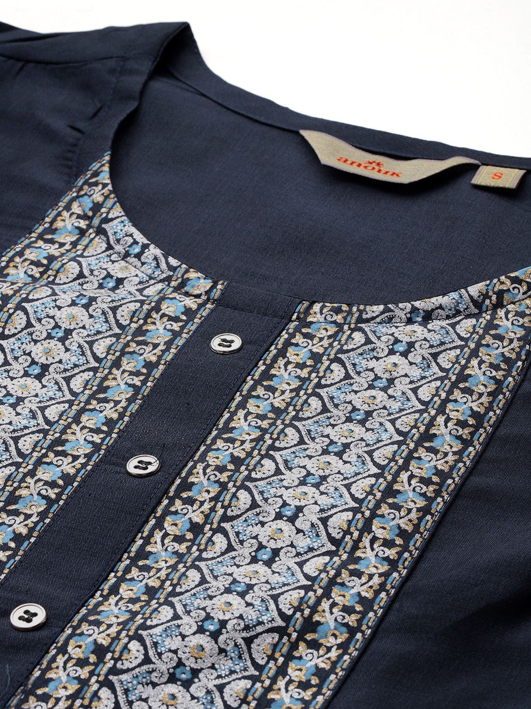 Anouk Ethnic Motifs Regular Kurta With Palazzos & Dupatta