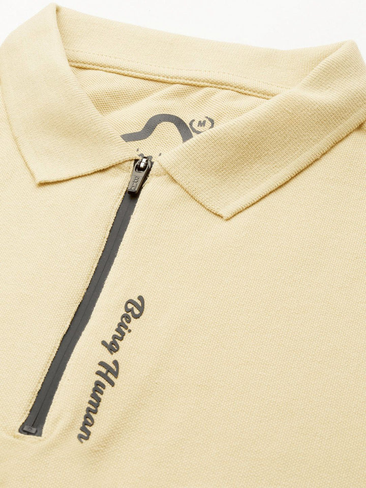 Being Human Polo Collar Pure Cotton T-shirt