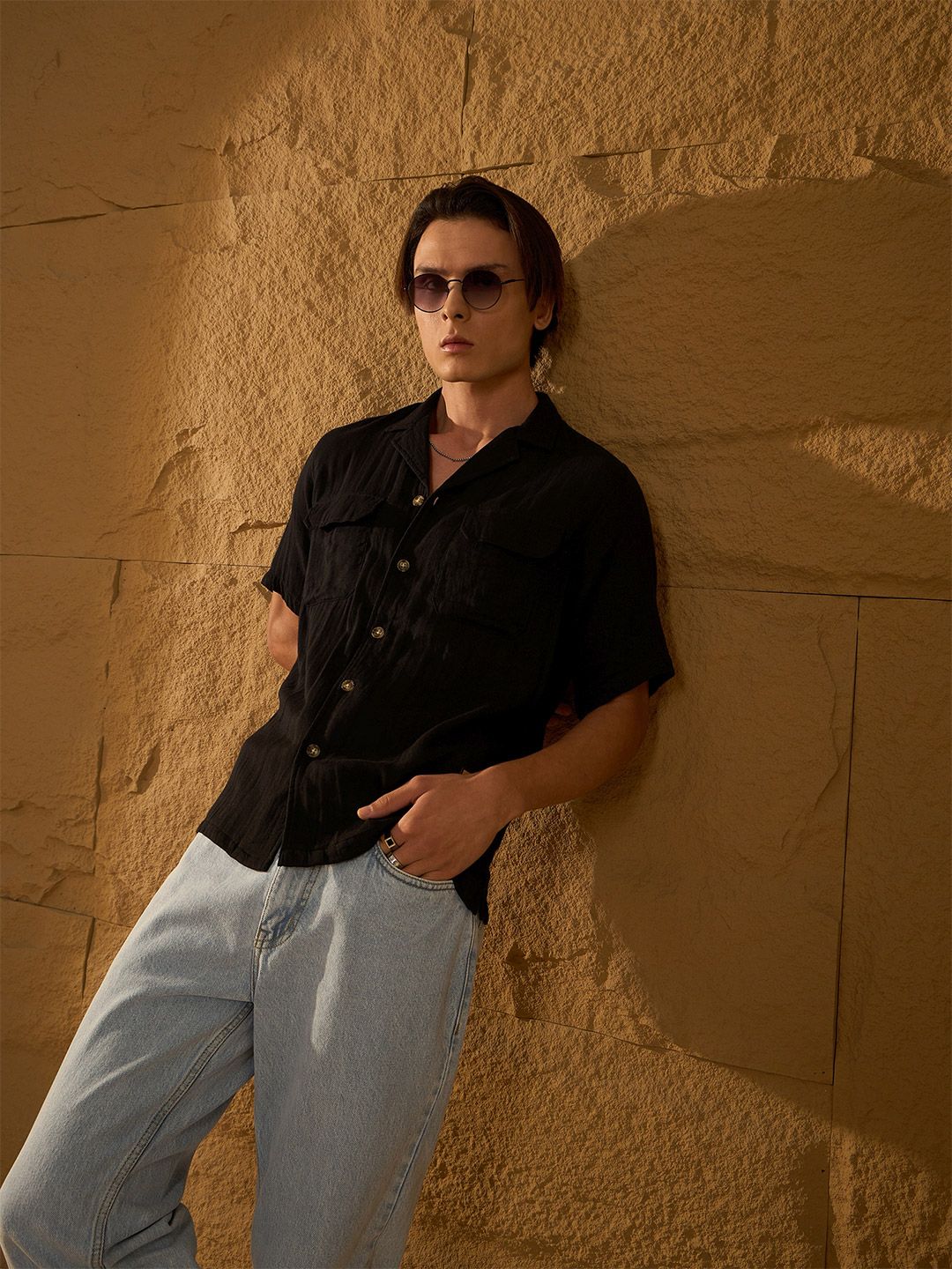 Dennison Muslin Double Gauge Resort Wear Shirt