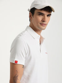 THE BEAR HOUSE Polo Collar Slim Fit Pure Cotton T-shirt