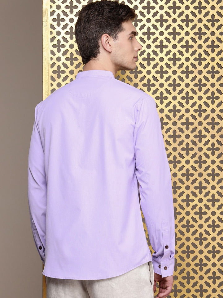 House of Pataudi Band Collar Rozana Kurta