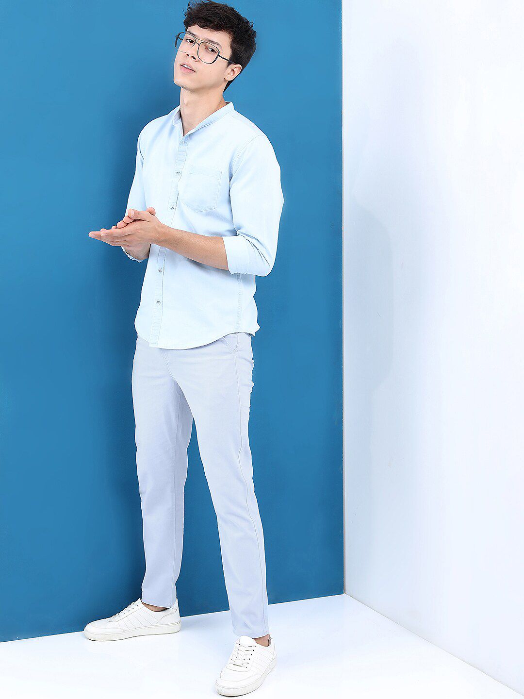 HIGHLANDER Men Slim Fit Chinos Trousers