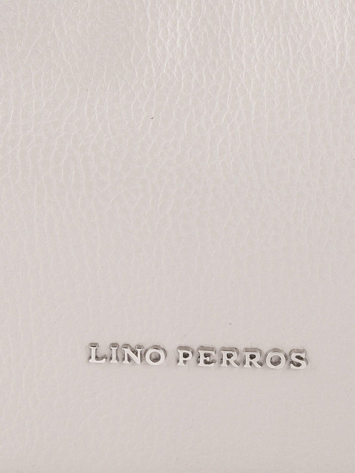 Lino Perros Women Beige Solid Structured Shoulder Bag
