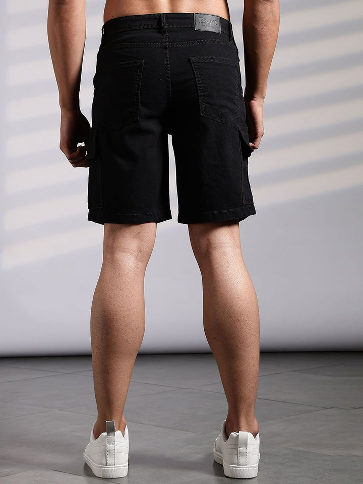Seluar Pendek Kargo Denim Fit Biasa Eszett Lelaki
