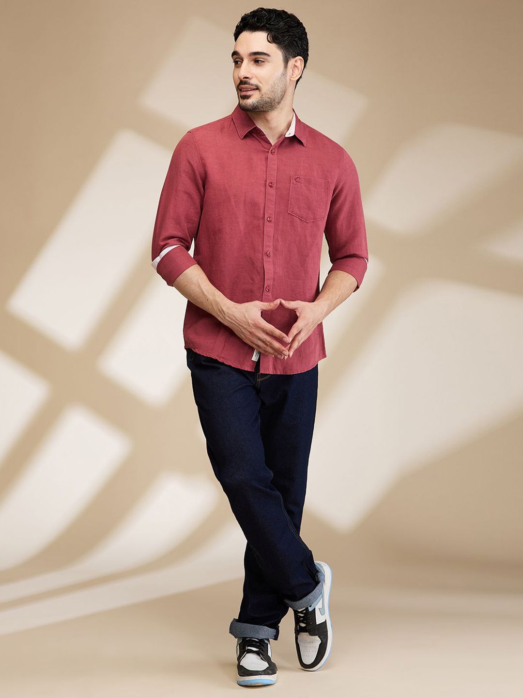 Being Human Men Slim Fit Opaque Casual Shirt