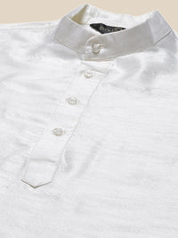 SOJANYA Mandarin Collar Straight Regular Kurta With Churidar & Nehru Jacket