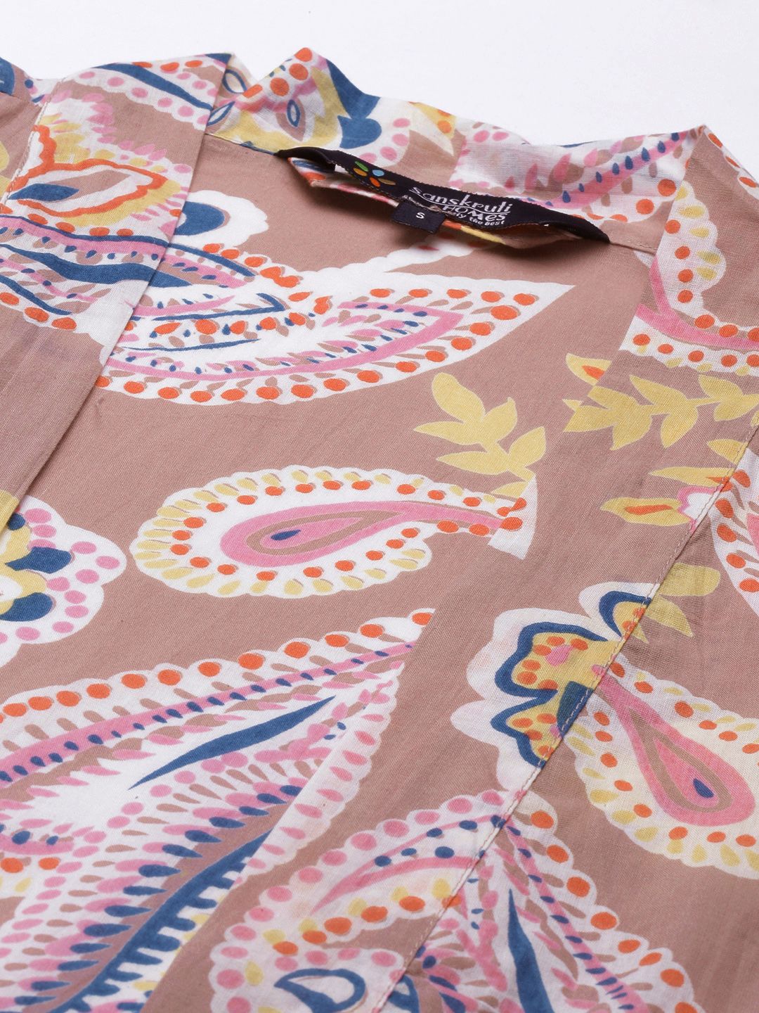 SANSKRUTIHOMES Women Mauve Pure Cotton Printed Pyjama Set