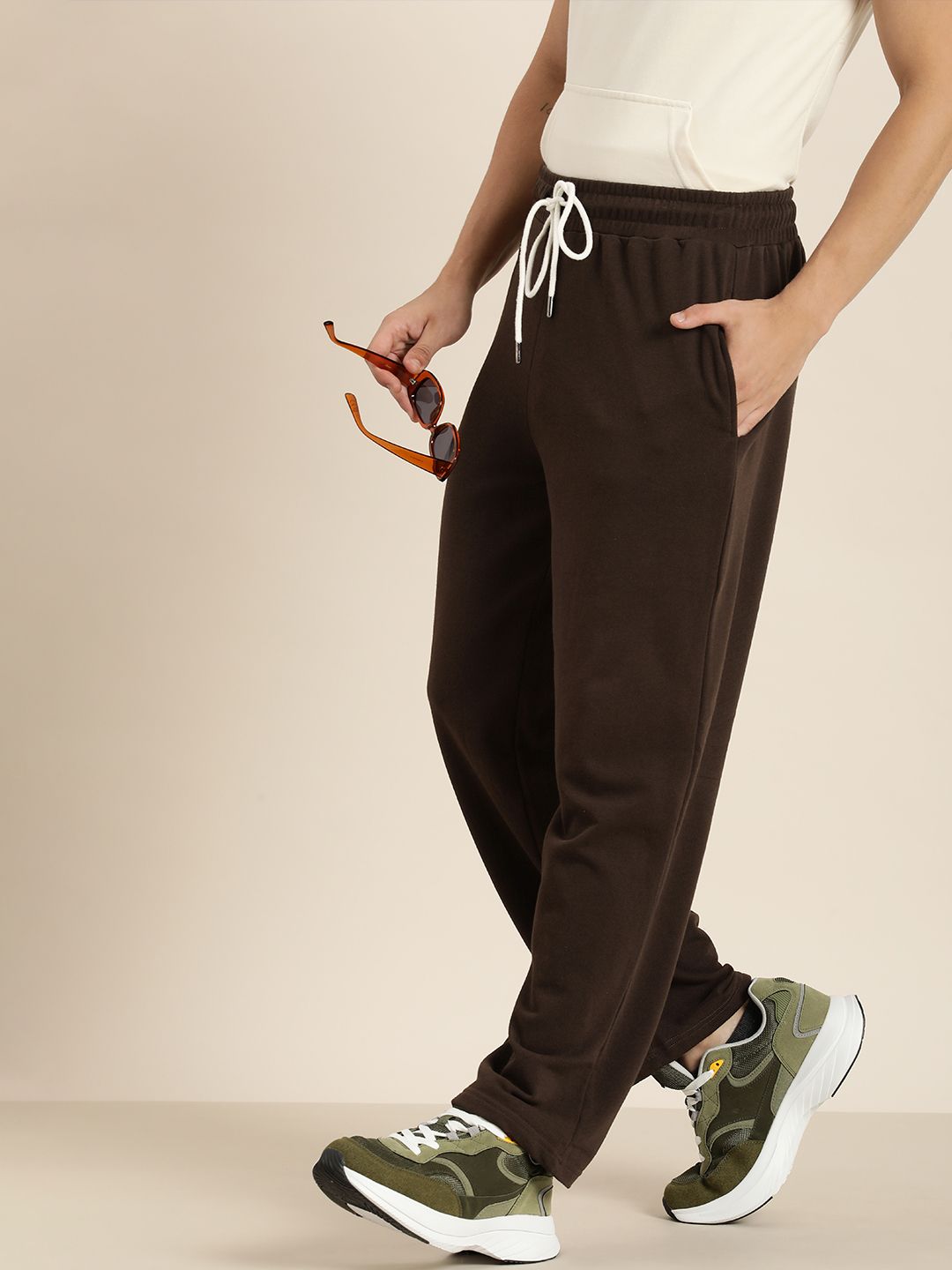 DILLINGER Men Lightweight Relaxed Fit Baggy Kintted Track Pants