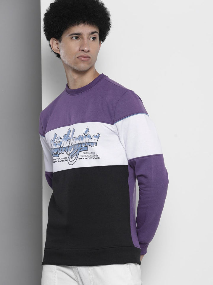The Indian Garage Co Men Colourblocked Sweatshirt