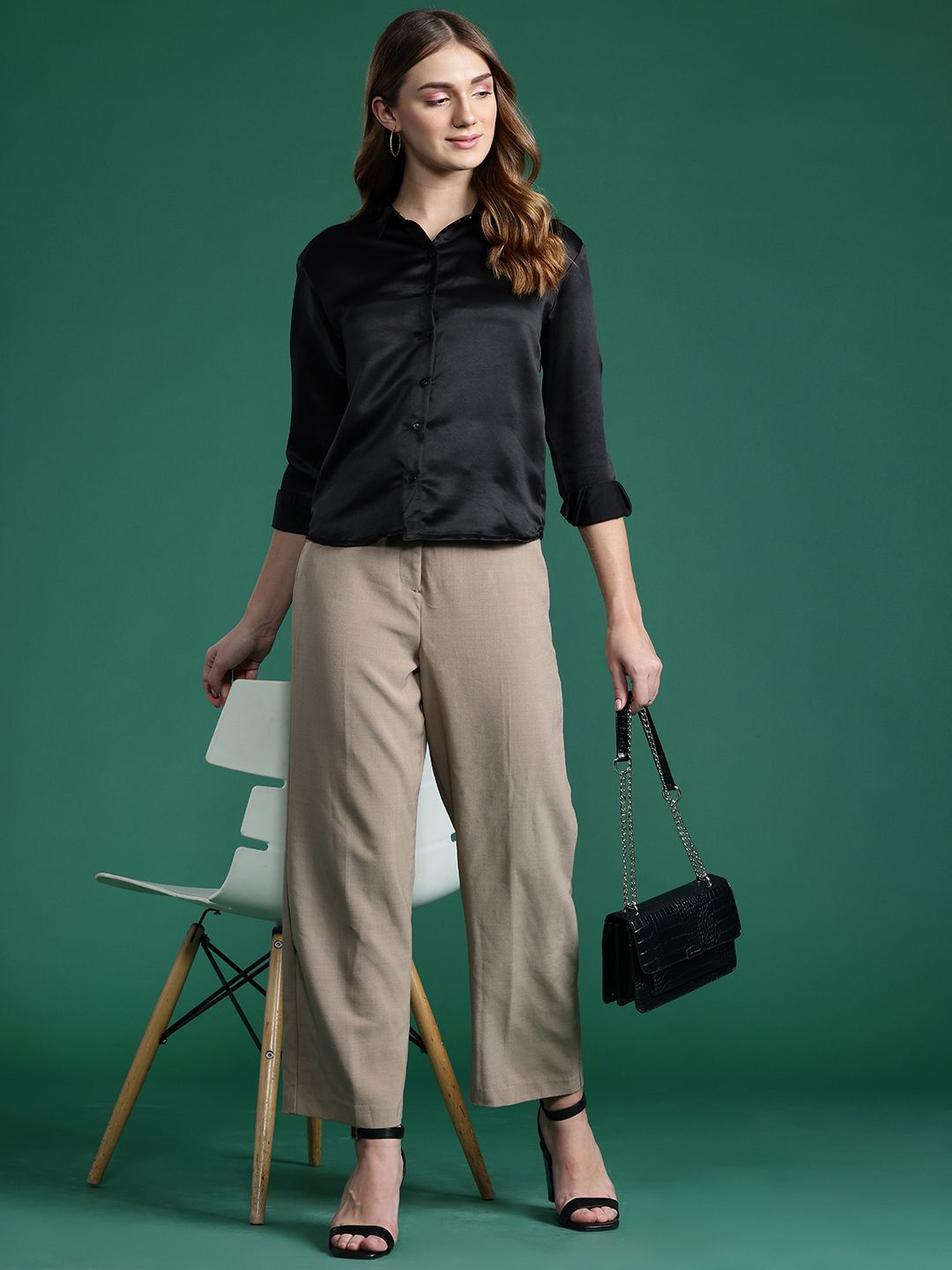 DressBerry Casual Satin Shirt