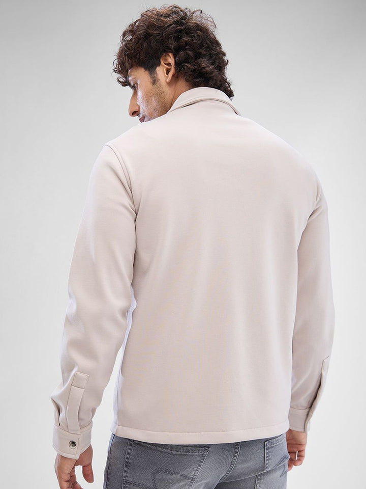 SPYKAR Men Opaque Solid Spread Collar Casual Shirt