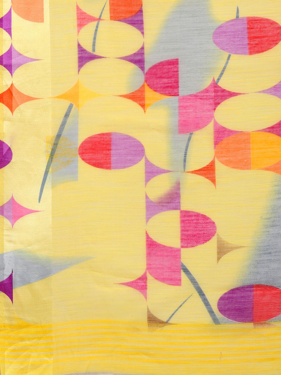 Saree mall Yellow & Blue Printed Saree