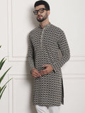 SOJANYA Ethnic Motifs Embroidered Thread Work Cotton Straight Kurta